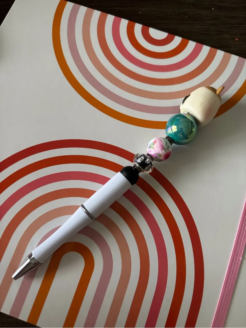 Squishmallows Cat handmade beaded pen